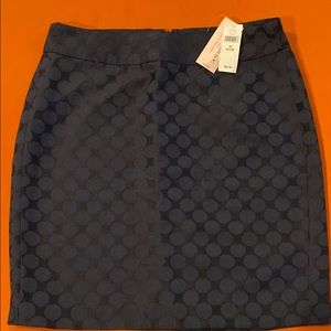 Banana Republic Petite Blue Polka Dot Skirt